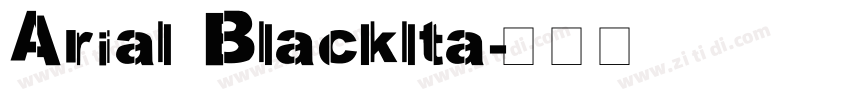 Arial Blacklta字体转换